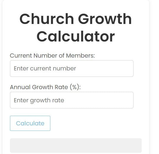 Church Growth Calculator