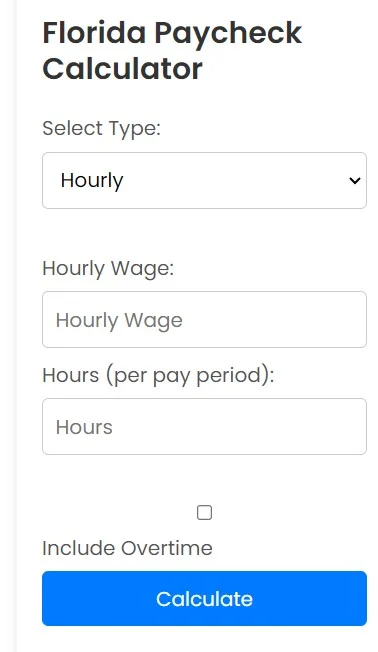 Florida Paycheck Calculator