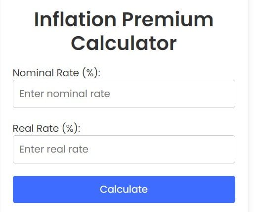 Inflation Premium Calculator