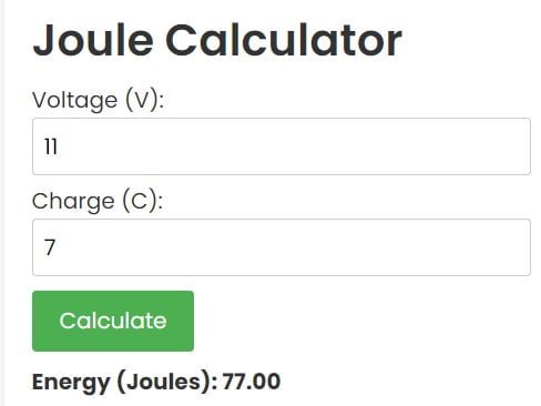 Joule Calculator