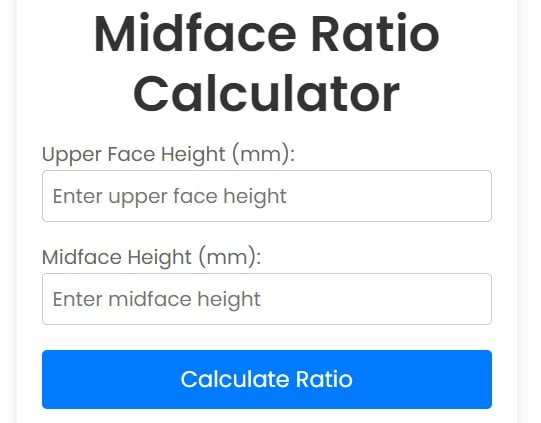 Midface Ratio Calculator