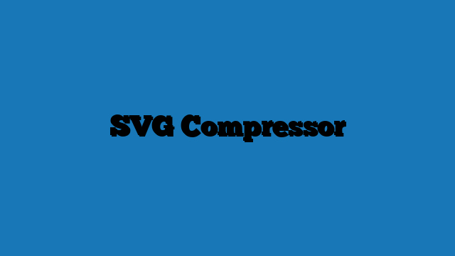 SVG Compressor